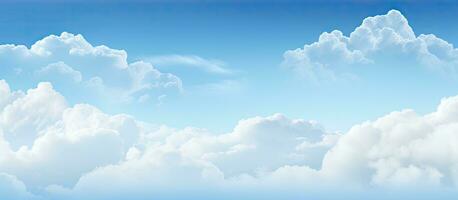 Hintergrund mit Blau Himmel, Wolken, und Raum zum Text. foto