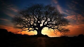 Gliederung von ein Baum foto