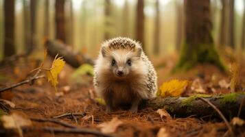 süß Igel im Wald foto