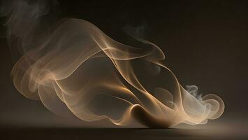 braun Rauch dunkel Hintergrund mysteriös Magie Überraschung verschwommen magisch abstrakt ai generiert foto