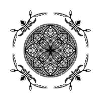 Mandalas zum Färbung Buch. dekorativ runden Ornamente. ungewöhnlich Blume Form. orientalisch Muster, Illustration, Mandala Muster. weben Design Elemente. Färbung Buch Seite foto