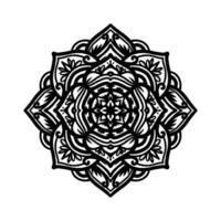 Mandalas zum Färbung Buch. dekorativ runden Ornamente. ungewöhnlich Blume Form. orientalisch Muster, Illustration, Mandala Muster. weben Design Elemente. foto