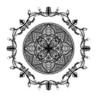 Mandalas zum Färbung Buch. dekorativ runden Ornamente. ungewöhnlich Blume Form. orientalisch Muster, Illustration, Mandala Muster. weben Design Elemente. Färbung Buch Seite foto