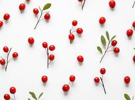 natürlich Hintergrund mit rot Beeren foto