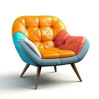 modern Sessel isoliert. Illustration ai generativ foto