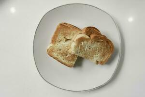 kaya Toast Butter. traditionell orientalisch und Jahrgang kopitiam Frühstück Stil. Beliebt im malaysisch und singapurisch. foto