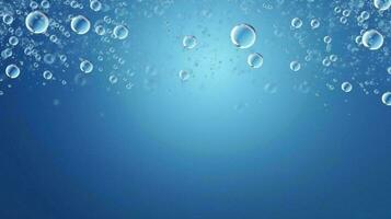 Wasser Luftblasen schwebend im das Luft ai generiert foto