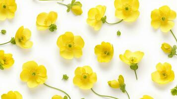 Butterblume Blume Blume Muster Hintergrund. Blume Hintergrund Textur. generativ ai foto