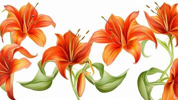 Gloriosa Blume gemustert Hintergrund. Blume Textur Hintergrund. generativ ai foto