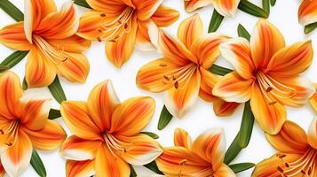 Clivia Blume gemustert Hintergrund. Blume Textur Hintergrund. generativ ai foto