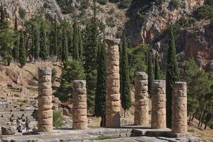 Apollo-Tempel in Delphi, Griechenland foto