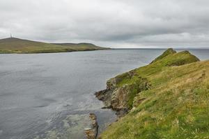 Blick auf die Küste in Lerwick, Shetland-Inseln, Schottland?