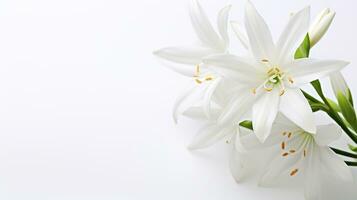 Foto von schön Star von Bethlehem Blume isoliert auf Weiß Hintergrund. generativ ai