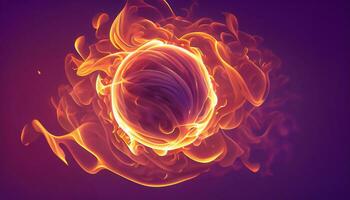Flamme Bewegung auf abstrakt Hintergrund. rot Feuer Textur, Orange brennen Licht. foto