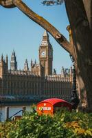 groß ben und Westminster Brücke im London foto