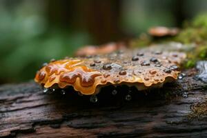 Pilz Regen Wald. generieren ai foto