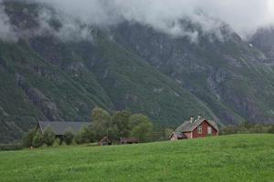 das dorf eidfjord in norwegen foto