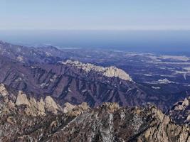 tolle aussicht auf schöne berge seoraksan. Südkorea foto