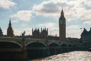 groß ben und Westminster Brücke im London foto