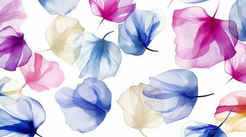 nahtlos Muster von Ballon Blume im Aquarell Stil isoliert auf Weiß Hintergrund. Ballon Blume Textur Hintergrund. generativ ai foto