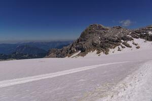 Wandern im das österreichisch Alpen foto