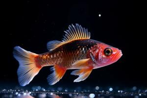 sehr süß Platys Fisch im Natur breit Leben Tiere. ai generiert. foto