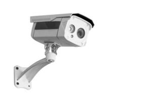 cctv Sicherheit Kamera isoliert Weiß Hintergrund. foto