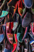 Türkisch Schuhwerk im Istanbul foto
