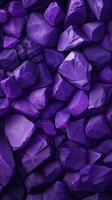 Kieselsteine Steine Hintergrund mit lila getönt. ai generiert foto
