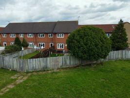 hoch Winkel Aussicht von Western Luton Stadt und Wohn Bezirk. Antenne Aussicht von gefangen mit Drohnen Kamera auf 30 Juli, 2023. England, Vereinigtes Königreich foto