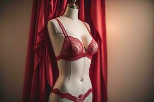 sinnlich Dessous auf ein Mannequin. ai generativ foto