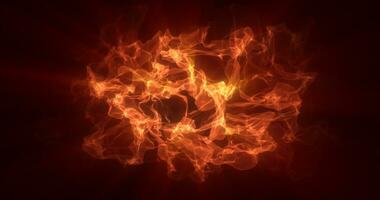 abstrakt Orange Energie magisch Wellen glühend Hintergrund foto