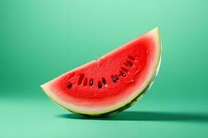 Scheibe von frisch Wassermelone foto