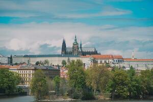 schön Aussicht von das Stadt Prag foto