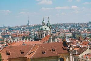 schön Aussicht von das Stadt Prag foto
