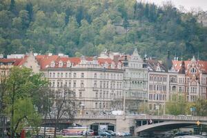 schön Aussicht von das Stadt Prag foto