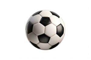 Fußball Ball isoliert auf Weiß Hintergrund. generativ ai foto
