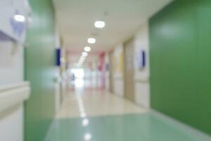 Krankenhaus Gang Innere abstrakt verwischen Hintergrund foto