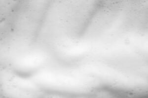 abstrakt Weiß Seife Schaum Luftblasen Textur Hintergrund foto