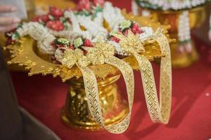 thailändische Hochzeitsdekoration foto