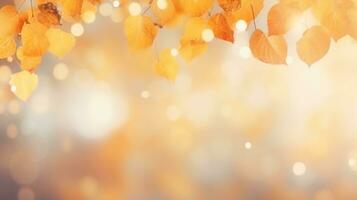 Herbst Hintergrund mit fallen Blätter foto