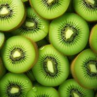 Kiwi Obst Hintergrund. schließen oben von frisch Kiwi Obst - - ai generativ foto