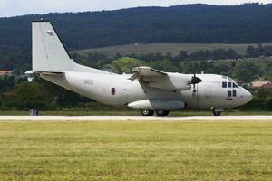 slowakisch Luft Macht leonardo c-27j spartanisch 1962 Transport Flugzeug Anzeige beim Siaf slowakisch International Luft fest 2019 foto