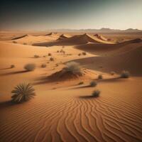 Wüste Landschaft, generativ ai foto