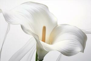 Blume Natur Flora Weiß Detail Calla Eleganz hell Lilie Schönheit blühen Hochzeit Pflanze foto