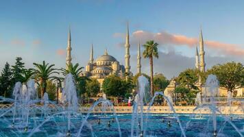 das Sultanahmet Moschee Blau Moschee im Istanbul, Truthahn foto