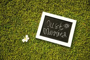 gerade Mütter geschrieben auf das Gras foto