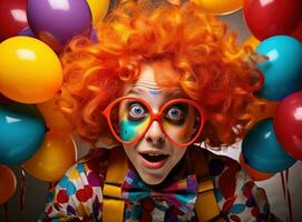 kreativ Party Clown Kind foto