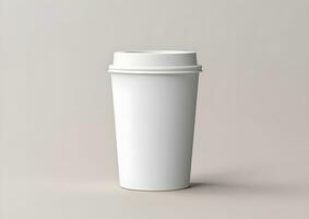 Kaffee Papier Tasse Attrappe, Lehrmodell, Simulation - - leer Kaffee Becher spotten oben Startseite foto