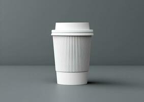 Kaffee Papier Tasse Attrappe, Lehrmodell, Simulation - - leer Kaffee Becher spotten oben Startseite foto